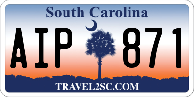 SC license plate AIP871