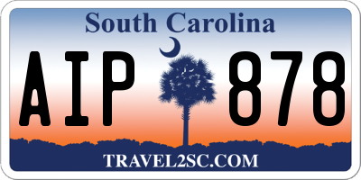 SC license plate AIP878