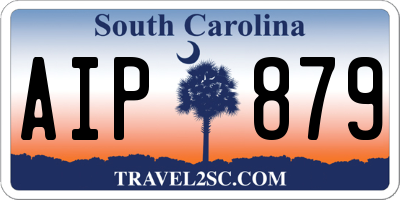 SC license plate AIP879