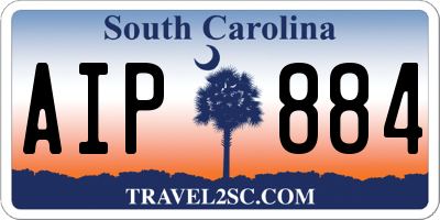 SC license plate AIP884