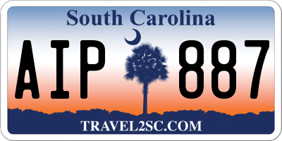 SC license plate AIP887