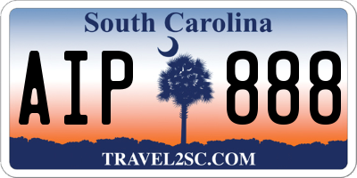 SC license plate AIP888
