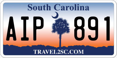 SC license plate AIP891