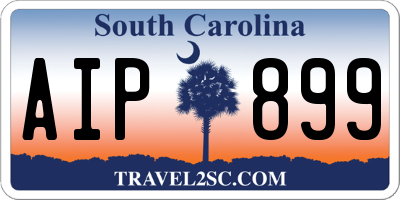 SC license plate AIP899