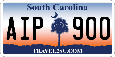SC license plate AIP900