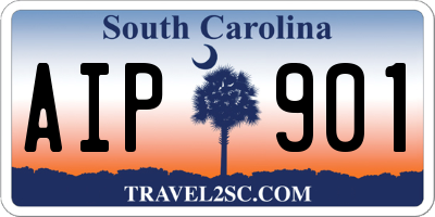 SC license plate AIP901