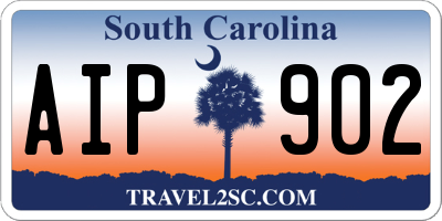 SC license plate AIP902