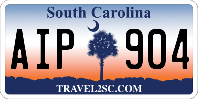 SC license plate AIP904