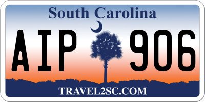 SC license plate AIP906