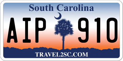 SC license plate AIP910