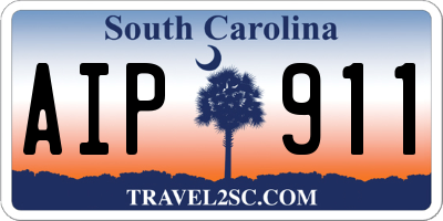 SC license plate AIP911