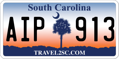 SC license plate AIP913