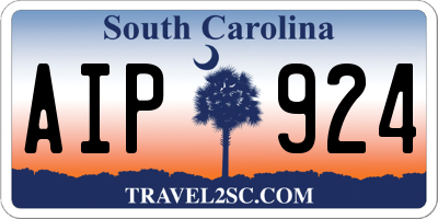 SC license plate AIP924