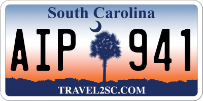 SC license plate AIP941