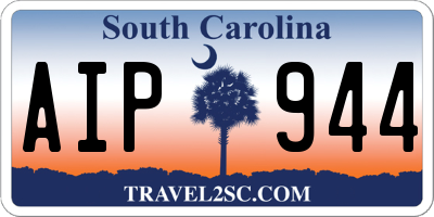 SC license plate AIP944