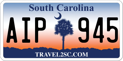 SC license plate AIP945