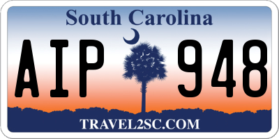 SC license plate AIP948
