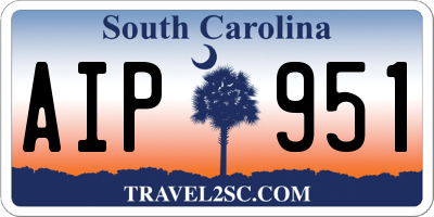 SC license plate AIP951