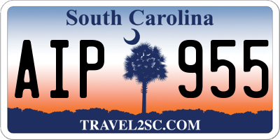 SC license plate AIP955
