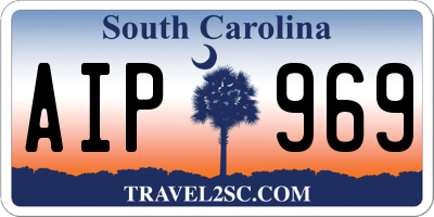 SC license plate AIP969