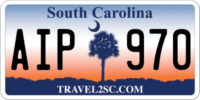 SC license plate AIP970