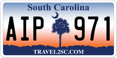 SC license plate AIP971