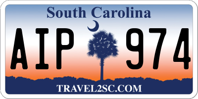 SC license plate AIP974