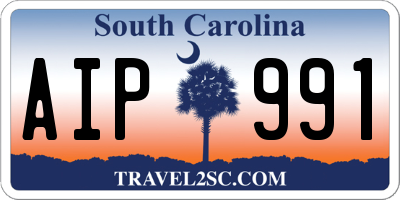 SC license plate AIP991