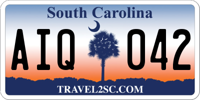 SC license plate AIQ042