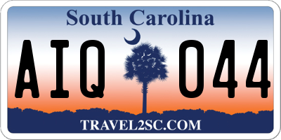 SC license plate AIQ044