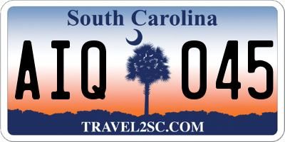 SC license plate AIQ045