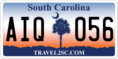 SC license plate AIQ056