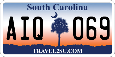 SC license plate AIQ069