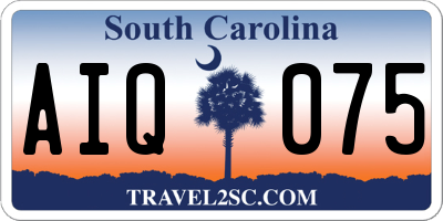 SC license plate AIQ075