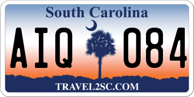 SC license plate AIQ084