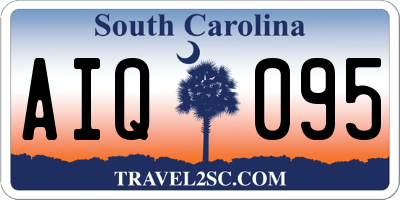 SC license plate AIQ095