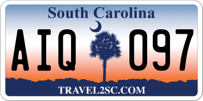 SC license plate AIQ097