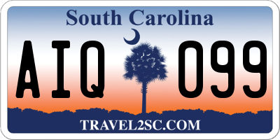 SC license plate AIQ099
