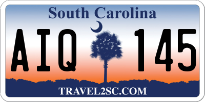 SC license plate AIQ145