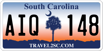 SC license plate AIQ148