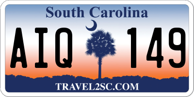 SC license plate AIQ149