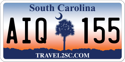 SC license plate AIQ155