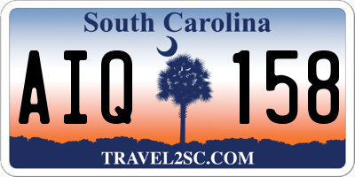 SC license plate AIQ158