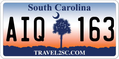 SC license plate AIQ163