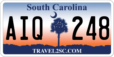 SC license plate AIQ248
