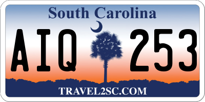 SC license plate AIQ253