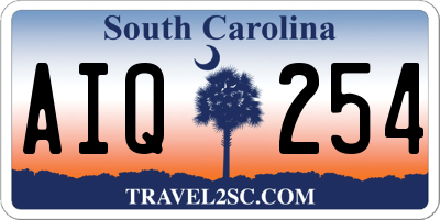 SC license plate AIQ254