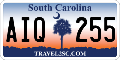 SC license plate AIQ255