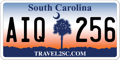 SC license plate AIQ256