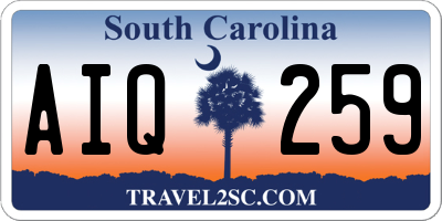 SC license plate AIQ259